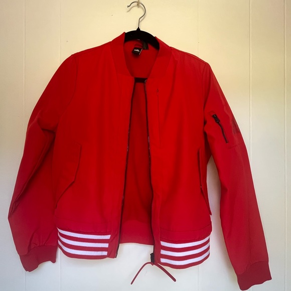 Adidas fleece lined Track Bomber Jacket - Picture 4 of 16